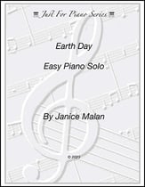 EARTH DAY piano sheet music cover